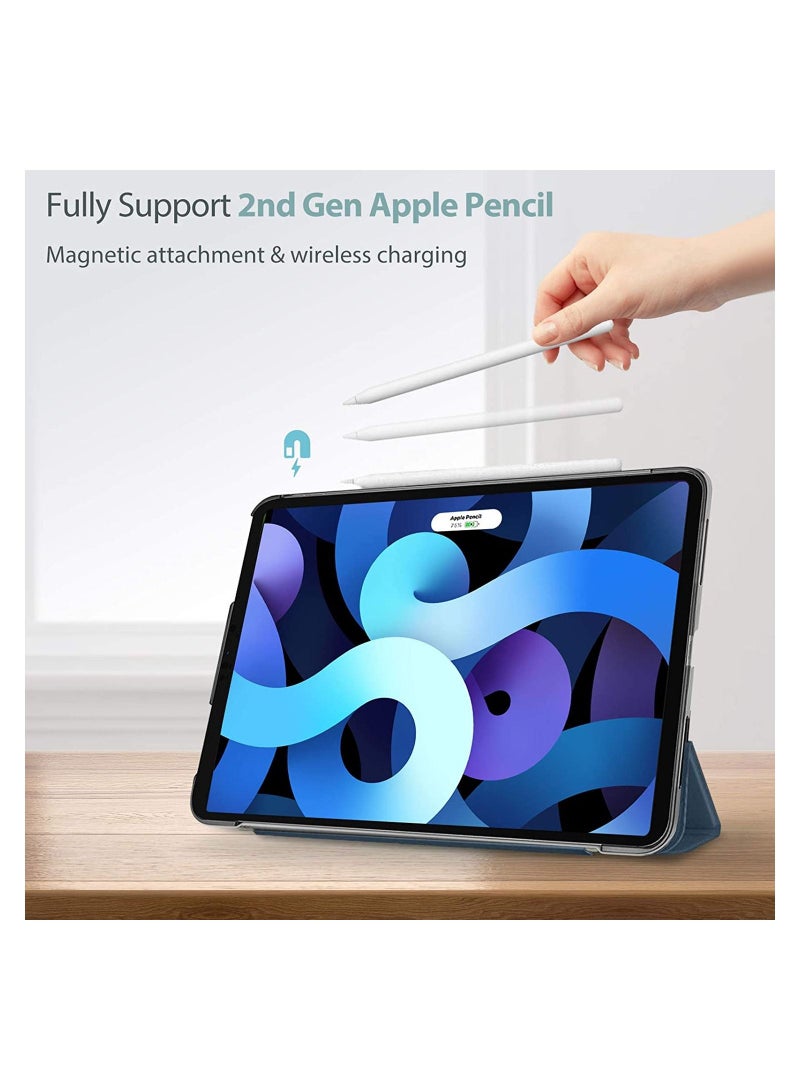 Procases iPad Air 5/Air 4 Case 10.9" with Screen Protector, Slim Stand Hard Shell Protective Smart Cover for 10.9 inch iPad Air 4th 2020/Air 5th 2022 with Tempered Glass -Navy - Image 2