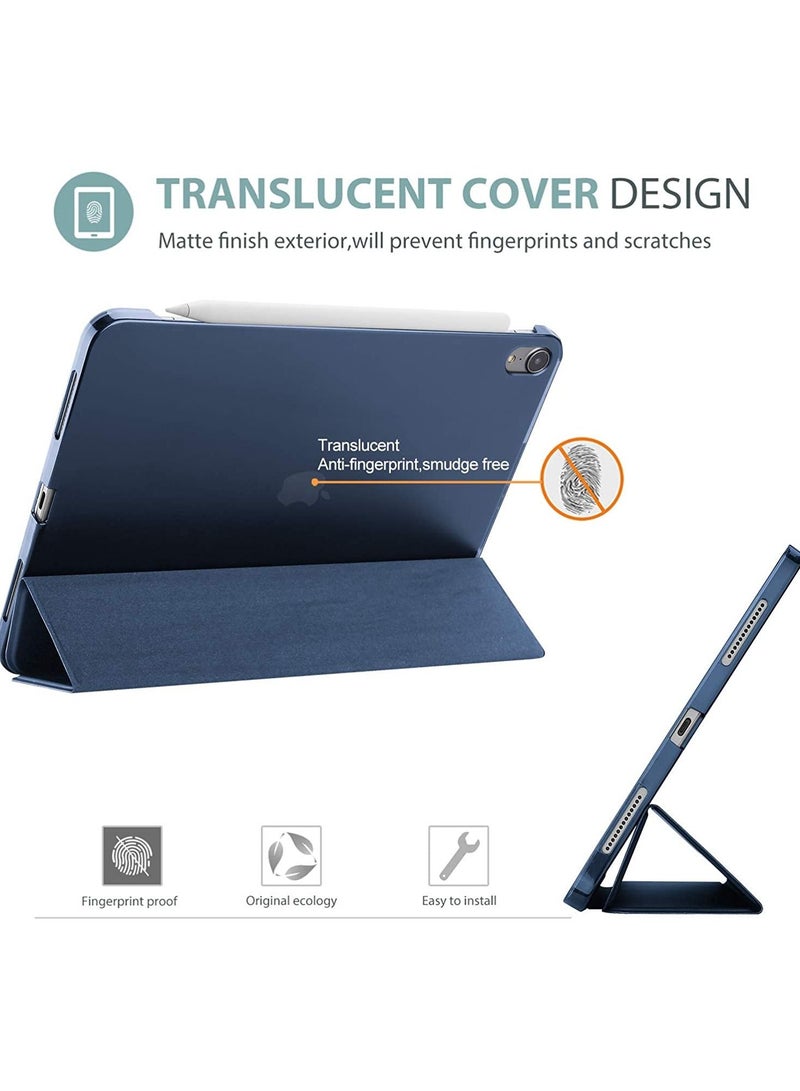 Procases iPad Air 5/Air 4 Case 10.9" with Screen Protector, Slim Stand Hard Shell Protective Smart Cover for 10.9 inch iPad Air 4th 2020/Air 5th 2022 with Tempered Glass -Navy - Image 4