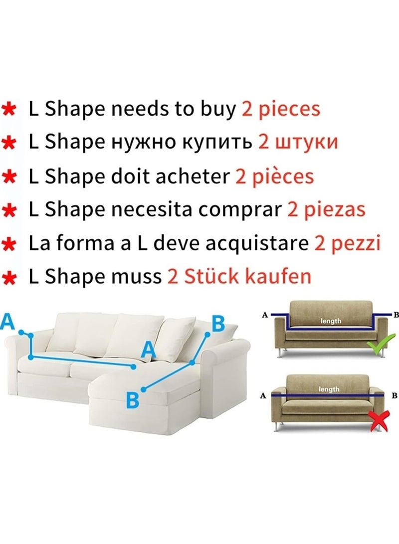 Arabest 3-Seater Exquisitely Printed  Designed Sofa Cover 190-230cm - Image 5