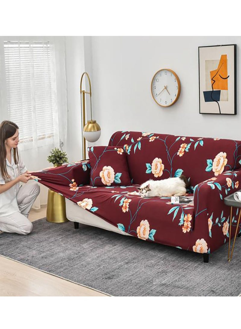 Arabest 3-Seater Exquisitely Printed  Designed Sofa Cover 190-230cm - Image 3