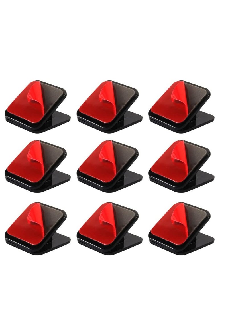 Oasisgalore 12 Pcs Self Adhesive Clips, Wall Clips Photo Clips Sticky Clips Hanging Spring Clips for Office Poster  - Image 1