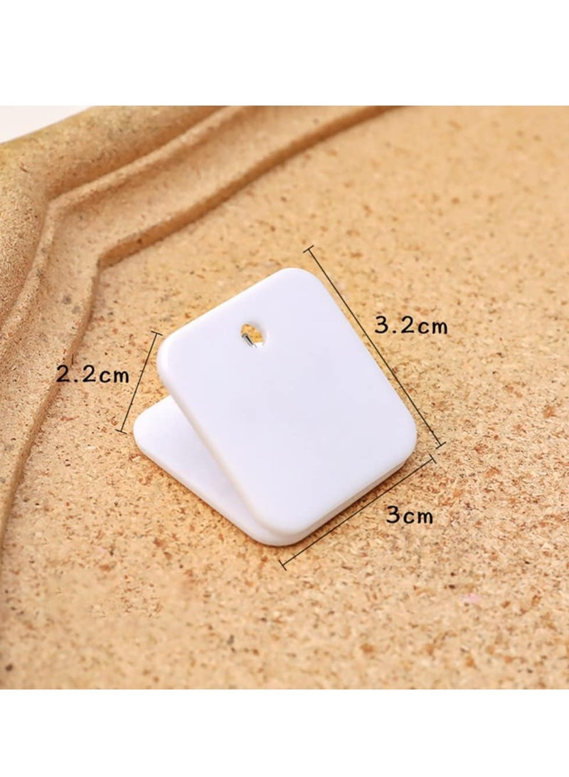 Oasisgalore 12 Pcs Self Adhesive Clips, Wall Clips Photo Clips Sticky Clips Hanging Spring Clips for Office Poster  - Image 2