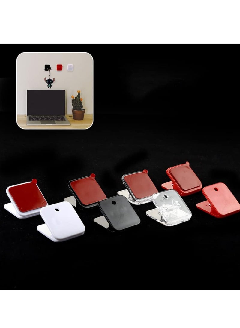 Oasisgalore 12 Pcs Self Adhesive Clips, Wall Clips Photo Clips Sticky Clips Hanging Spring Clips for Office Poster  - Image 4