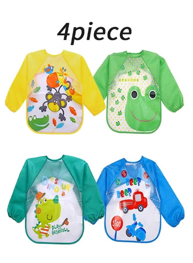 4 مجموعات من اللوحات الطفل وغيرها من الأنشطة مع المرايل للماء - Image 1