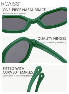 roaiss Hexagon Polarized Sunglasses for Babies, UV400 Protection Cute Beach Holiday Sun Glasses with Lightweight Flexible TPEE Frame and Elastic Strap for Boys Girls Age 0-3, Cactus Green  - Image 5