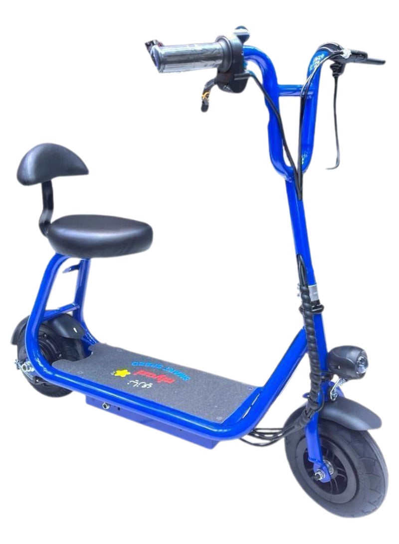 NIYAZI Electric Scooter with Basket  for kids | Electric Scooter | Electric Scooter with Seat | Foldable Electric Scooter | 36 Voltage | 350W Motor | Front and Rear Lights | Storage Basket | 8-Inch Tires - Image 2