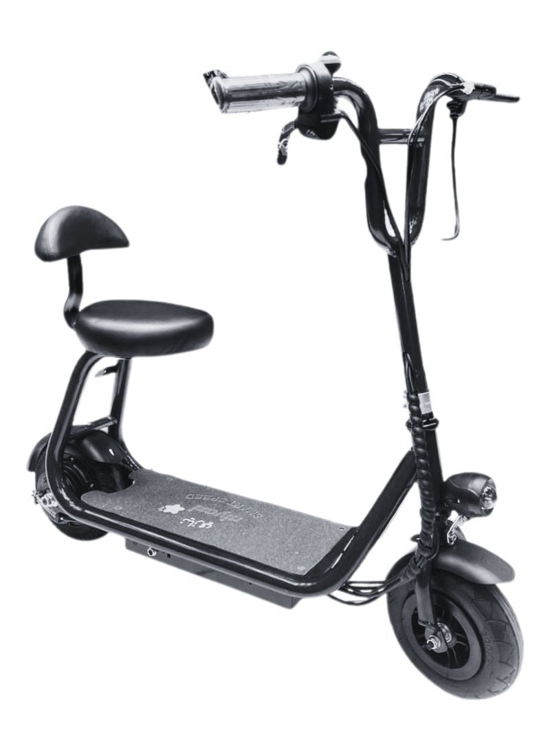 NIYAZI Electric Scooter with Basket  for kids | Electric Scooter | Electric Scooter with Seat | Foldable Electric Scooter | 36 Voltage | 350W Motor | Front and Rear Lights | Storage Basket | 8-Inch Tires - Image 1