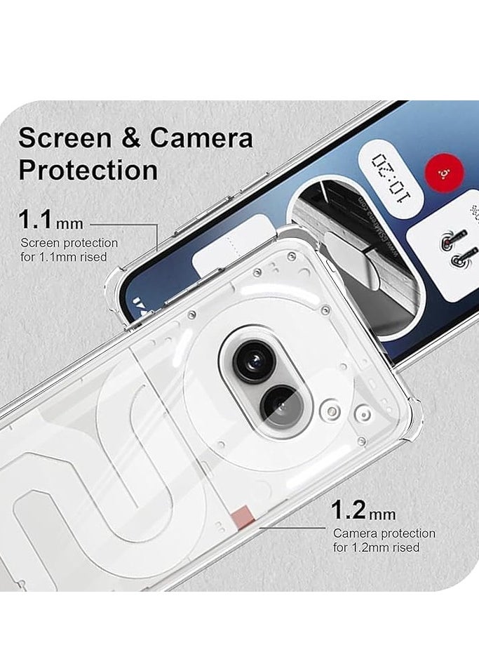 Generic Nothing Phone 2a Clear Case Cover with Reinforced Corner Bumper Slim Fit Case Shockproof Flexible TPU Cover for Nothing Phone 2a 6.7-inch  - Image 4