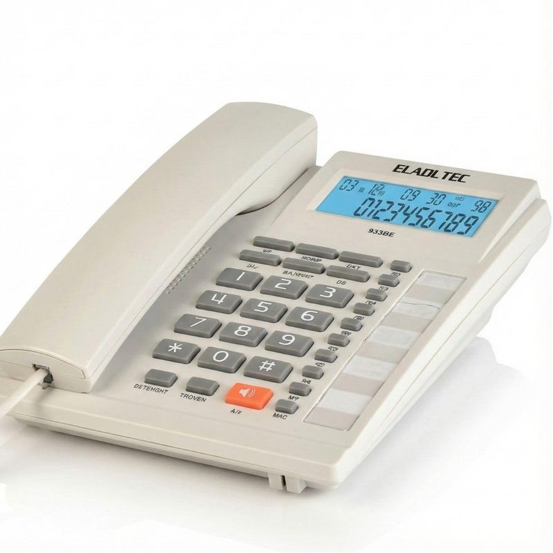 EL-ADL Tec Corded Telephone | 933BE (WHITE) - Image 1