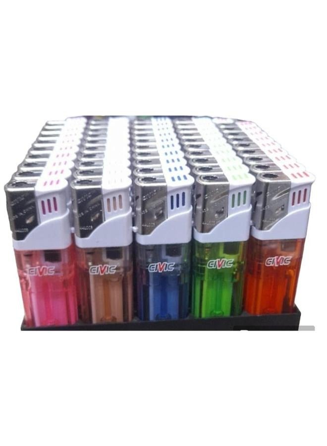 سيفيك ولاعة غاز قابلة لإعادة التعبئة 50 قطعة - Image 1