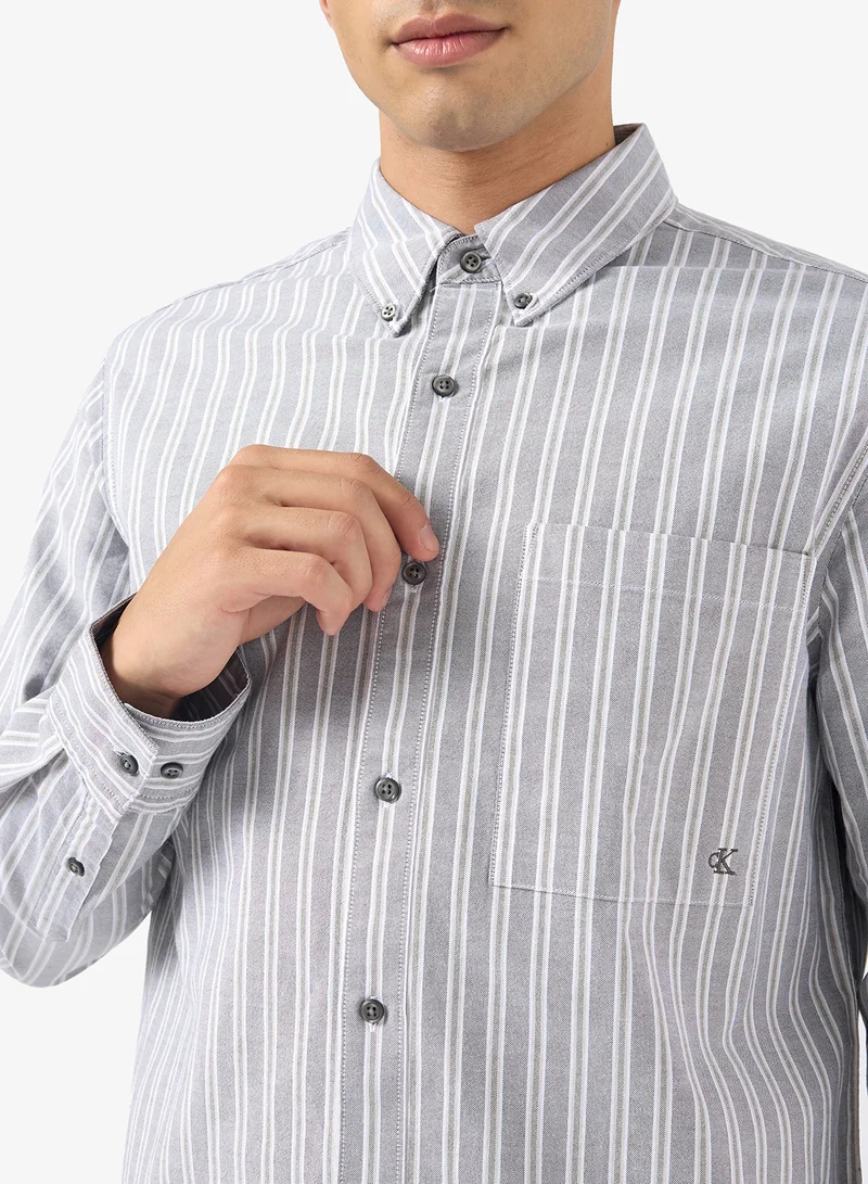 كالفن كلاين جينز Stripe Oxford Classic Button-Down Shirt