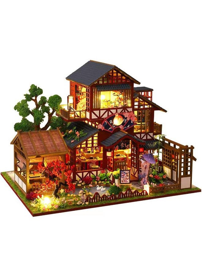 Bluejw - Jiate Diy Cabin And Xiju Wooden Handmade Assembled Japanese Cuisine Building Model Villa Double-Layer Gift Women - Image 1