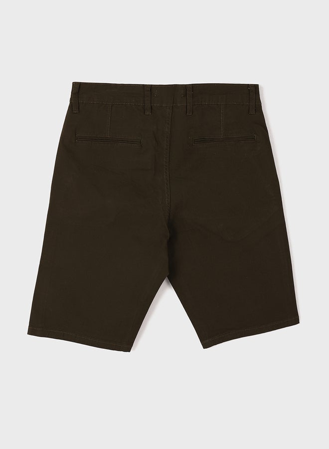 Regular Fit Plain Men's Shorts