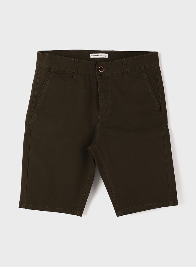 Regular Fit Plain Men's Shorts