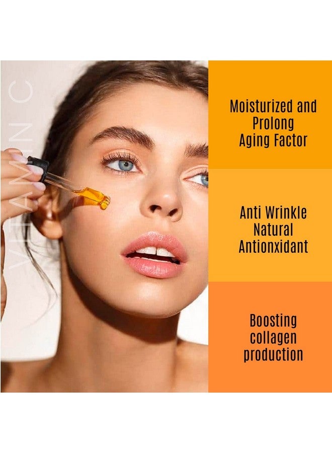 Dermaxgen 20% Vitamin C Serum + Hyaluronic Acid + Retinol + Vitamin E + Vitamin B PURE ORGANIC- Boost Skin Collagen, Moisturizer, Anti Aging & Wrinkle Facial Serum - Image 5