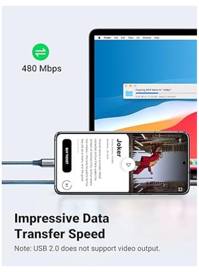 يوجرين إيكو UGREEN US261 (50150) كابل USB من النوع C ذكر إلى ذكر للشحن والبيانات - Image 4