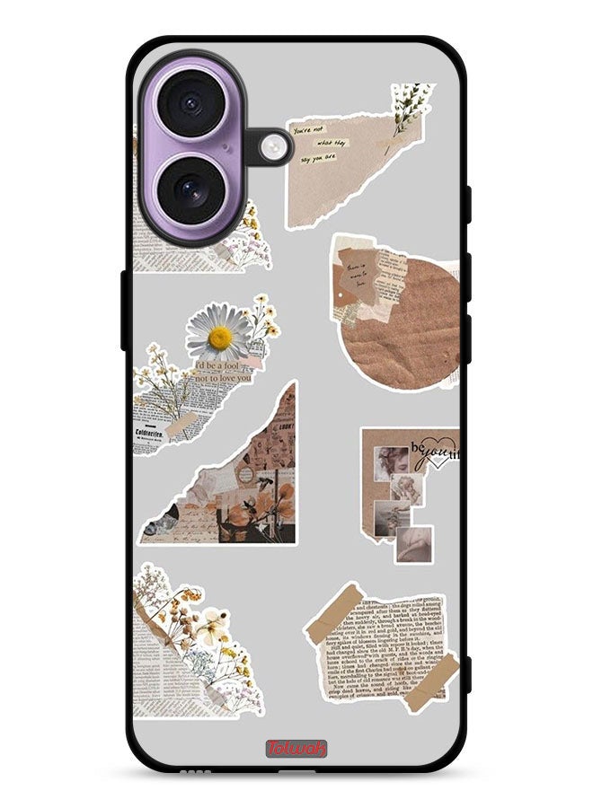 Tolwak Apple iPhone 17 Protective Case Cover Pieces Of Paper Stickers - Image 1