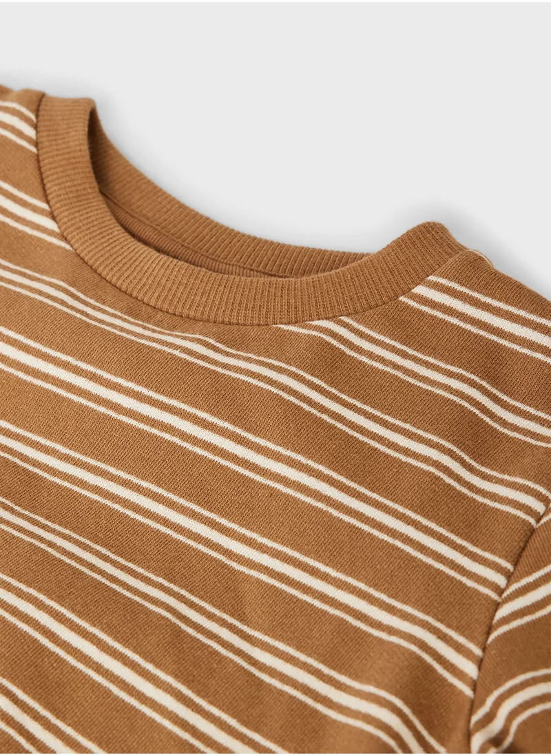 NAME IT Kids Stripe Long Sleeve Sweatshirt