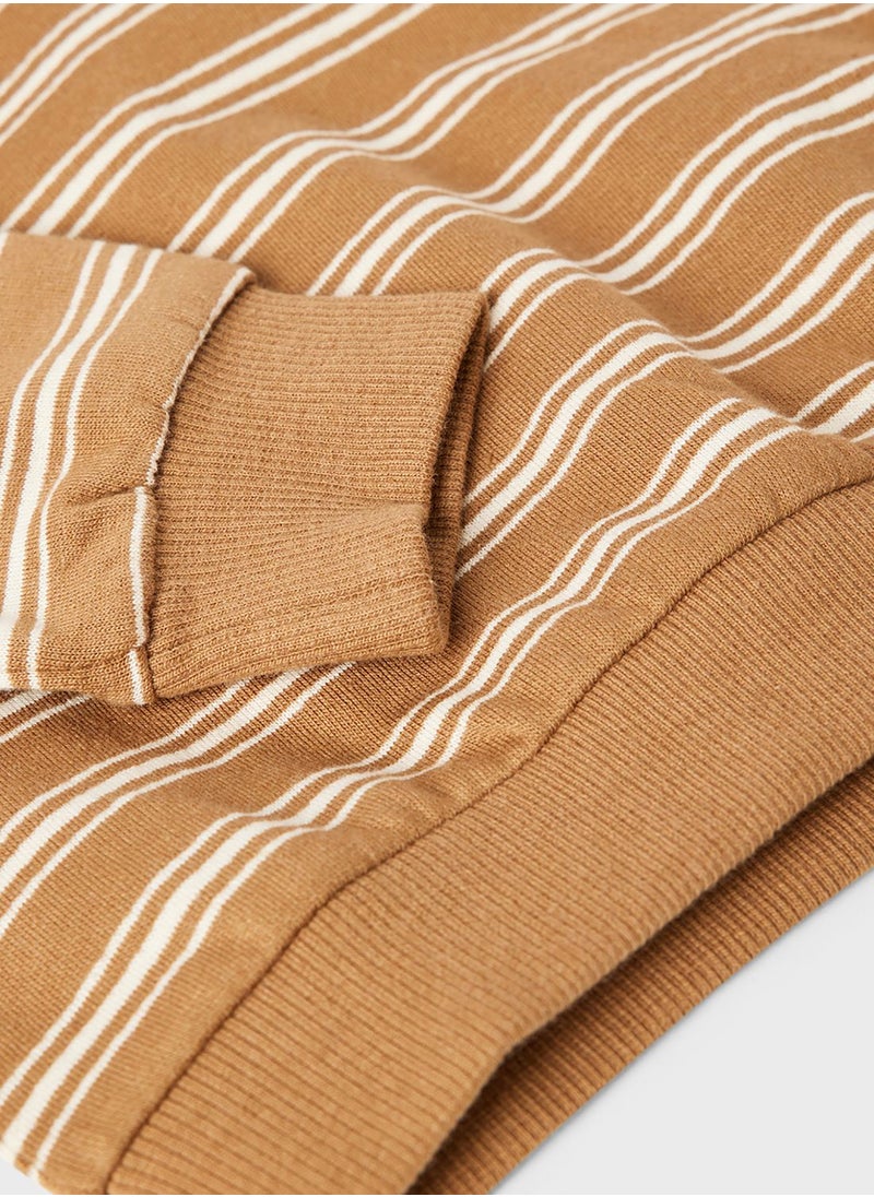 NAME IT - Kids Stripe Long Sleeve Sweatshirt - Image 1