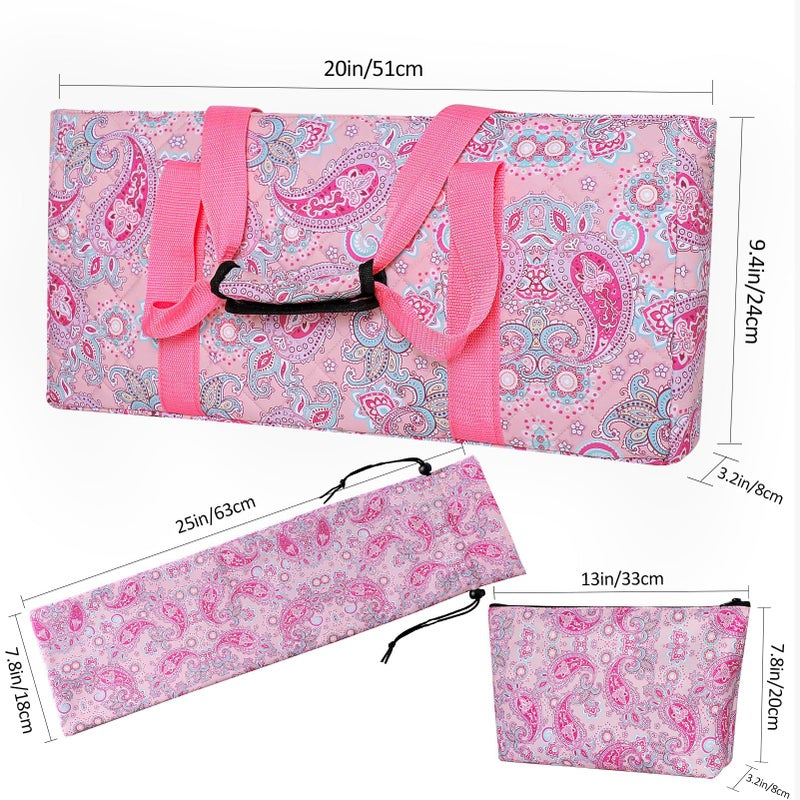 GUSTARIA American Mahjong Game Set, 166 Pink Tiles (1.2â€), 4 All-in-One Color Rack/Pushers & Drawstring Bag, Complete Mahjong Sets with Pink Printed Carrying Bag and Mahjong Tile Set Accessories - Image 3