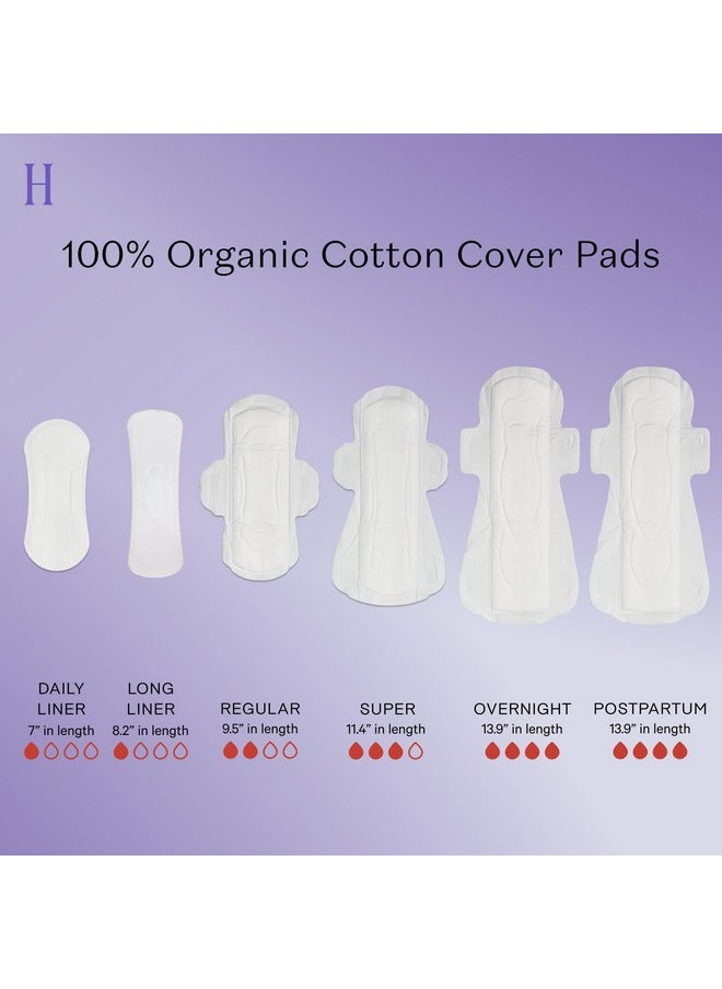 the Honey Pot company - The Honey Pot Company - Herbal Postpartum Pads w/Wings - Infused w/Essential Oils for Cooling Effect, Organic Cotton Cover, & Ultra-Absorbent - Postpartum Essentials to fill your Postpartum Kit - 12ct - Image 1