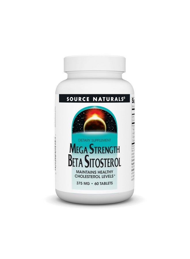 Source Naturals سورس ناتشورالز ميغا سترينغث بيتا سيتوستيرول 375 ملغ - 60 قرص - Image 1