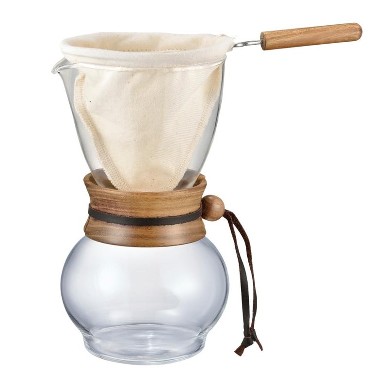 Hario Woodneck Drip Pot 480ml Acacia Wood