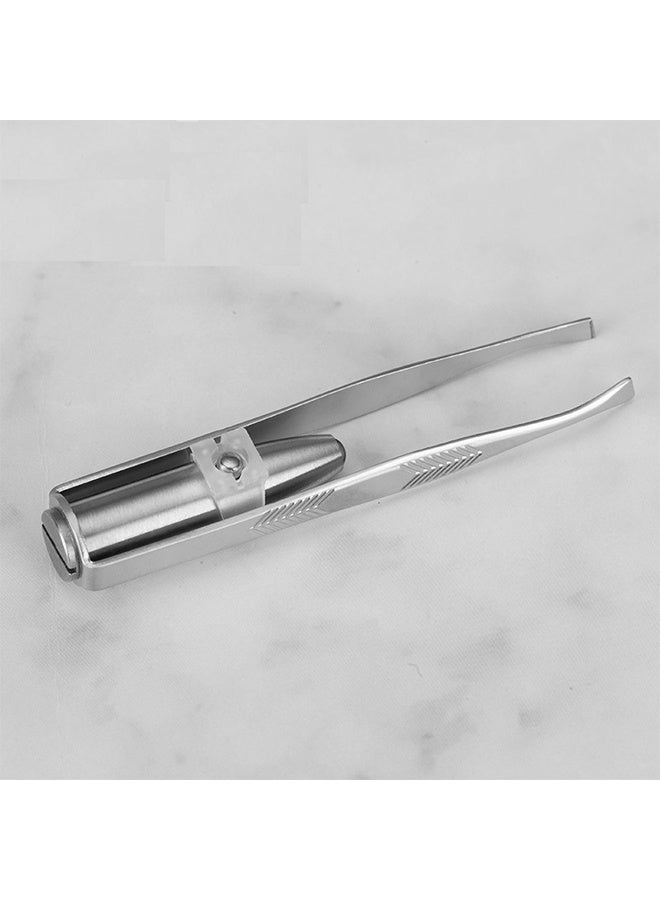 Eyebrow Plucking And Tweezers Clip Silver - Image 2