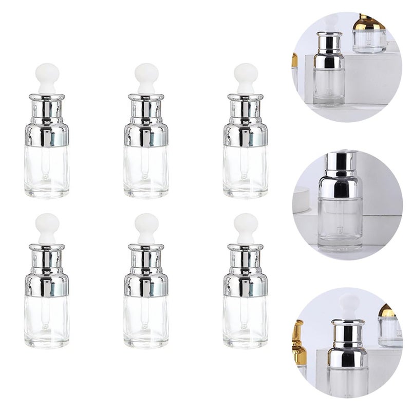 6 قطع زجاجة عطر زيت عطري زجاجية مع موزّق بالقطارة - Image 4