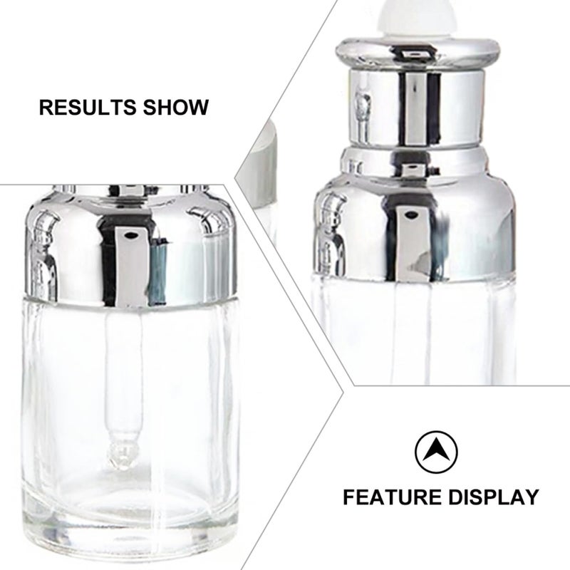 6 قطع زجاجة عطر زيت عطري زجاجية مع موزّق بالقطارة - Image 3