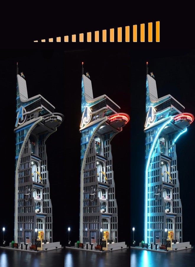 LightGo LED Lighting Kit Designed for Marvel Avengers Tower Compatible with Lego 76269 Building Set - Not Include Model (Remote Version) - Image 5