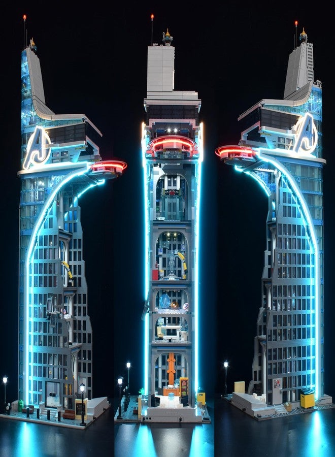 LightGo LED Lighting Kit Designed for Marvel Avengers Tower Compatible with Lego 76269 Building Set - Not Include Model (Remote Version) - Image 4
