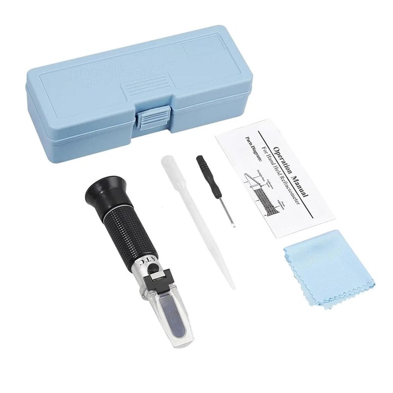 Refractometer, Handheld ATC Brix Refractometer 0-90% Sugar Optical Instruments Auto Refractor Fruit Sauce Milk Meter Honey Concentration Tester,for Honey,ph Refractometer - Image 5