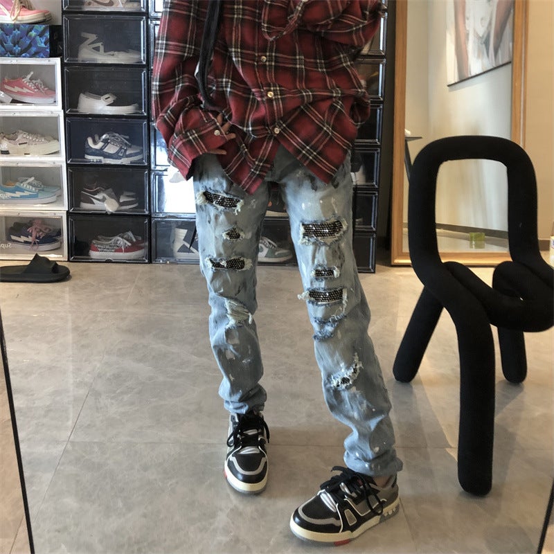 Unisex Classic Denim Jeans Loose Fit Daily Outdoor Wear - Image 5