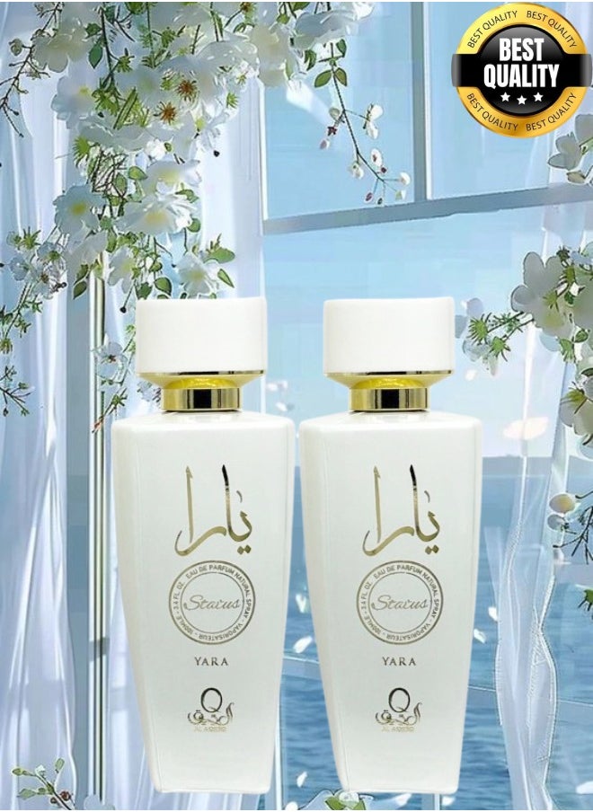 يارا 2 قطع عطر يارا ستاتس العقيق 100 مل  - Image 1