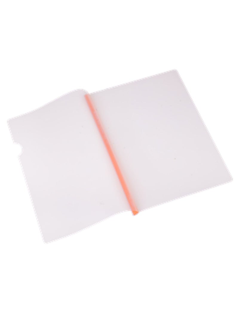 Deli ملف تقارير مكون من 5 قطع مع شريط منزلق برتقالي - Image 2