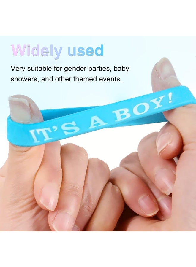 أديلي 24 قطعة أساور كشف جنس الطفل، أساور فريق ولد وفريق بنت لألعاب حفلات استقبال المولود وهدايا الحفلات - Image 3