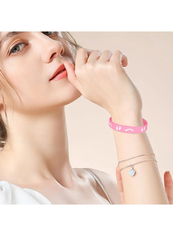 أديلي 24 قطعة أساور كشف جنس الطفل، أساور فريق ولد وفريق بنت لألعاب حفلات استقبال المولود وهدايا الحفلات - Image 5