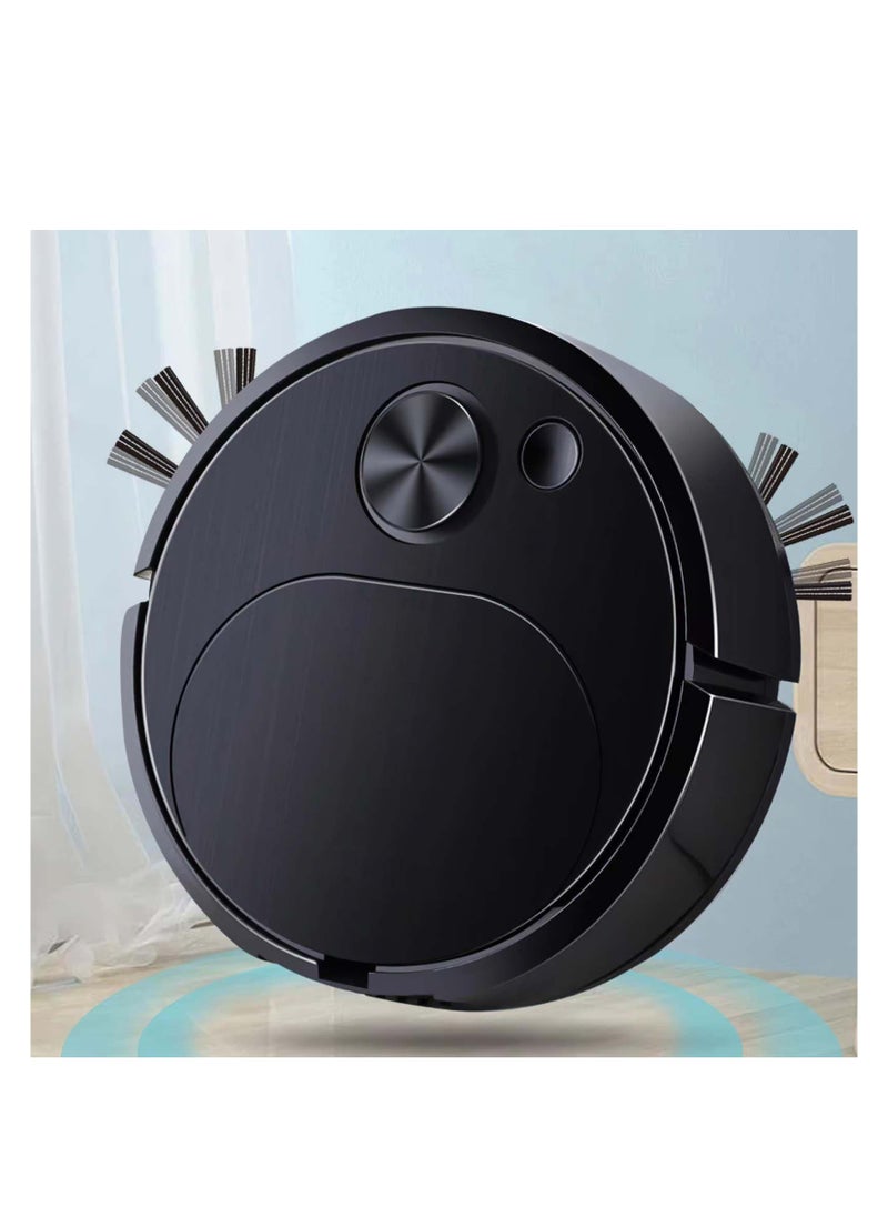 SYOSI - Robot Vacuum Cleaner, 3 in 1 Robot Vacuum Cordless USB Recha rgeable, Strong Suction & Low Noise, Electric Robotic Vacuum Cleaner with Mop for Hair Hard Floor Carpet(Black) - Image 1