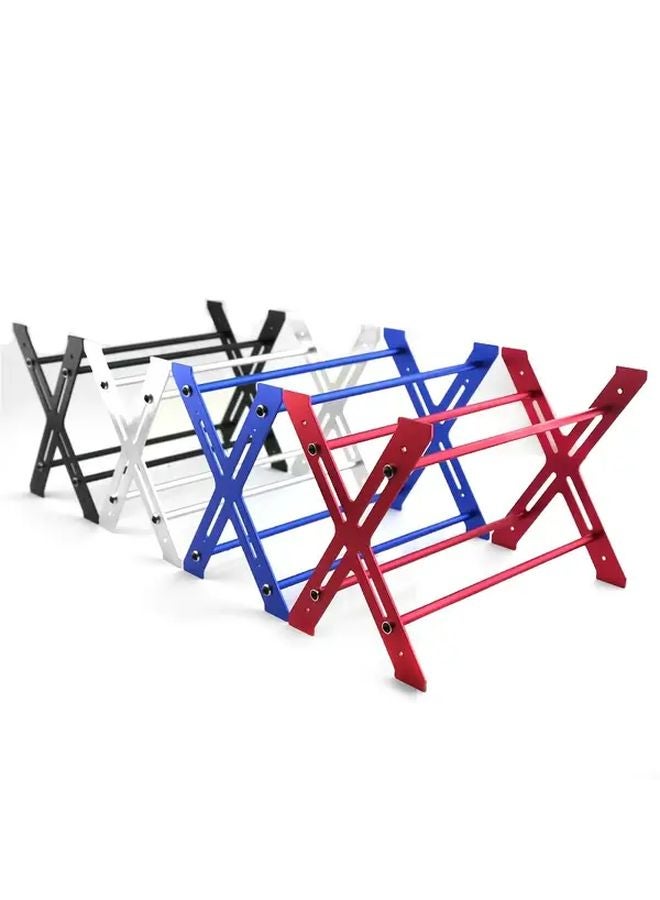 Silver RC Car Wheel Display Stand Alloy Drift Climbing Tire Rack Vehicle Accessories - Image 2