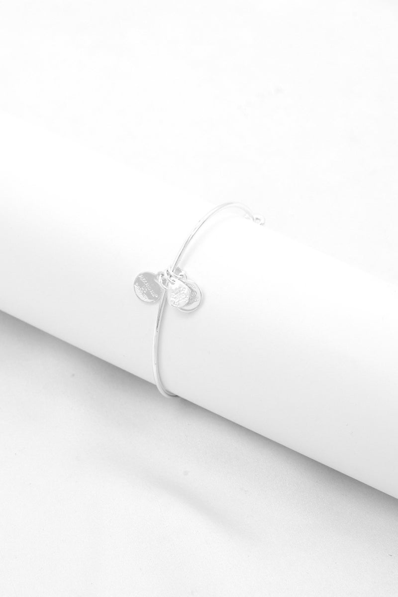 ALEX AND ANI Women U  Expandable Charm Bracelet, Silver - Image 3