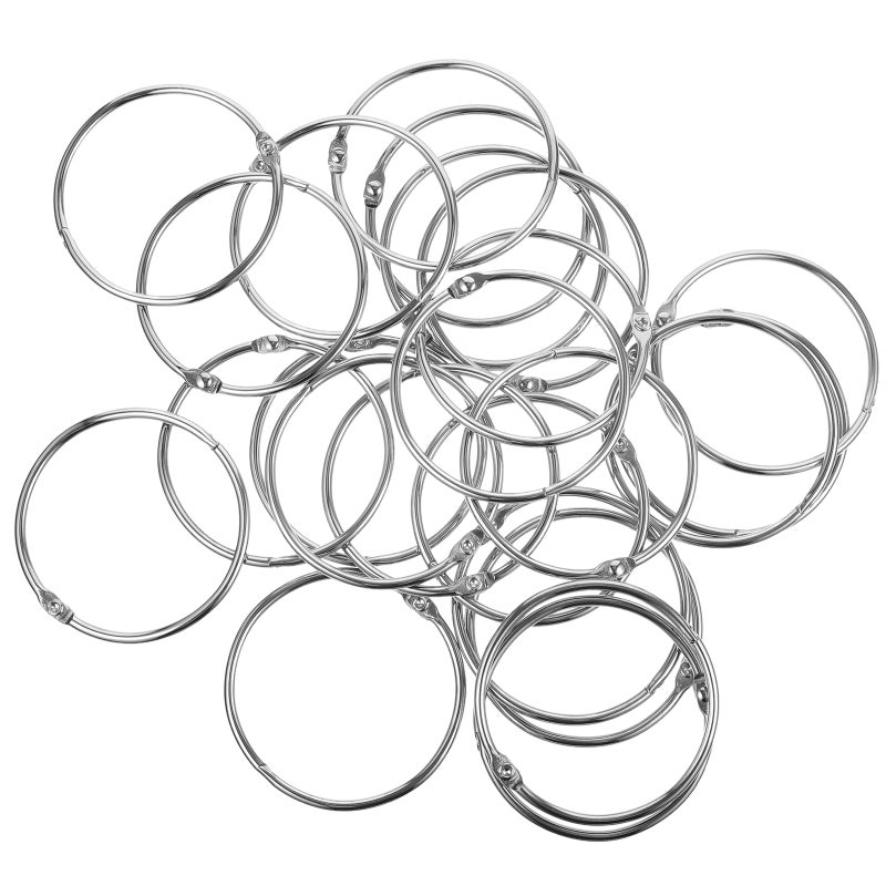24pcs Shower Curtain Hooks Circular Curtain Metal Shower Curtain Hooks - Image 1