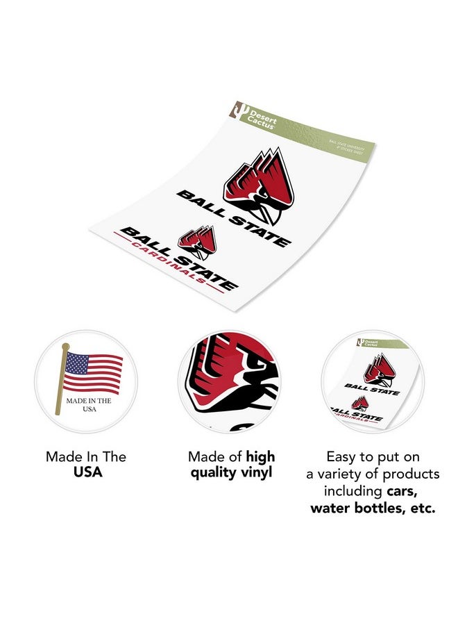 Ball State University Bsu Cardinals Sticker Vinyl Decal Laptop Water Bottle Car Scrapbook (4 Inch Set V1) - pzsku/Z96BF910F9B9035D4B34DZ/45/_/1697273153/9c59dfb7-588f-4c1f-8036-fa302174bf5f