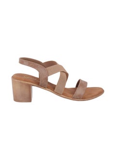 Mochi Mochi Womens Synthetic Beige Sandals (Size (8 UK (41 EU))  - Image 2