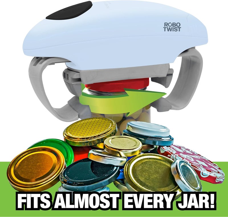 Emson Robotwist Electric Jar Opener Top Rated for Seniors, Deluxe Model with Improved Torque, 1 Touch Automatic Easy Jar Opener for Weak Hand and Arthritis – Works on All Jar Sizes - Image 3