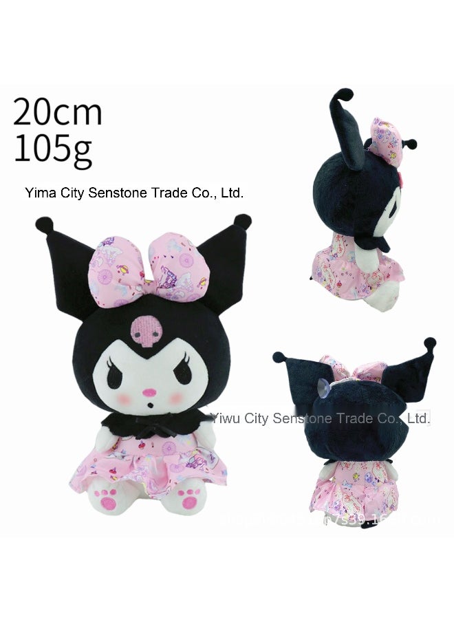 Generic - Sanrio Kuromi Series Cute Plush Doll - Lolita Princess Dress with Bow Toy - Image 1