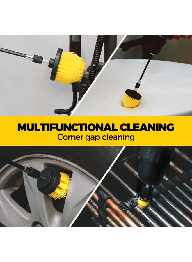 6Pack Drill Brush Power Scrubber Cleaning Brush Extended Long Attachment Set All Purpose Drill Scrub Brushes Kit for Grout, Floor, Tub, Shower, Tile, Bathroom and Kitchen Surface - Image 5