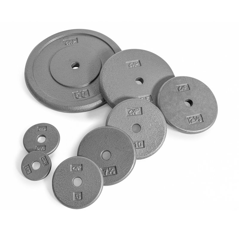 CAP Barbell Cast Iron Standard 1-Inch Weight Plates, Gray, Single, 5 Pound - Image 2