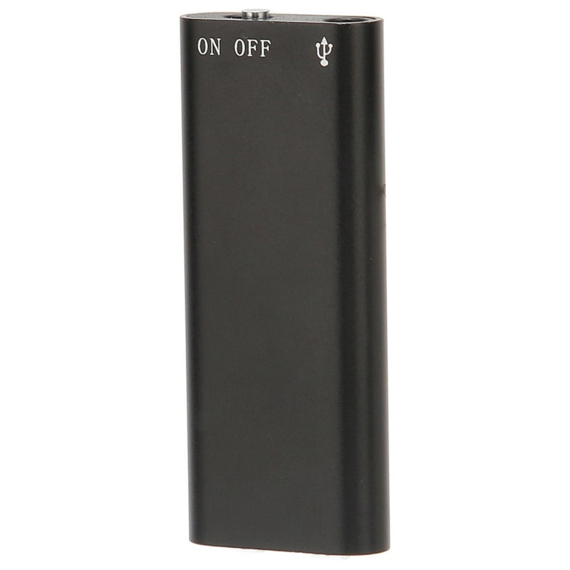 سجل صوت عالي الدقة بتقليل الضوضاء ومُنفّذ بالصوت، مشحون عبر USB، صغير الحجم، لالجلسات والمقابلات، باللغة الإنجليزية المحايدة، باللون الأسود، سعة 16 جيجا بايت (يمكن تخزين تسجيلات لمدة 192 ساعة) - Image 4
