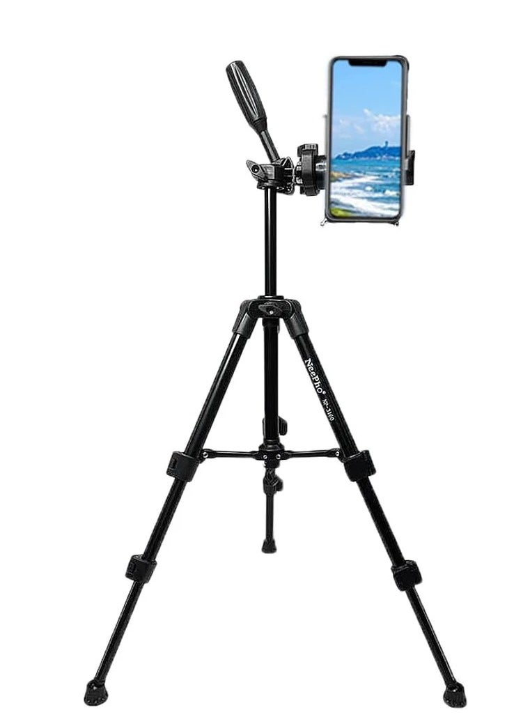NeePho - Professional Tripod NP-3180 Quality Holder HP/Camera ABS+PC DSLR Universal Extended Up to 1360mm Folded to 500mm Quick Release Plate with 1/4" Screw - Image 1